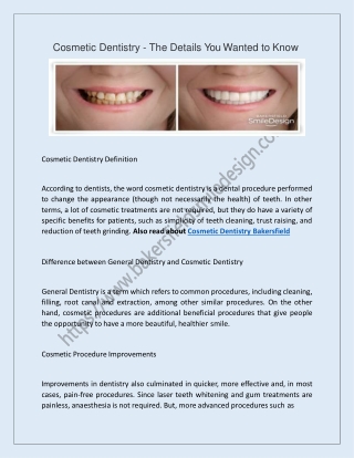 Cosmetic Dentistry Bakersfield - Bakersfield Smile Design