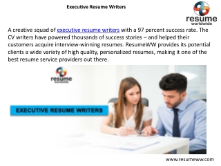 Executive Resume Writers