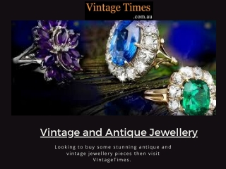 Shop for New Estate Vintage and Antique Jewellery - VintageTimes