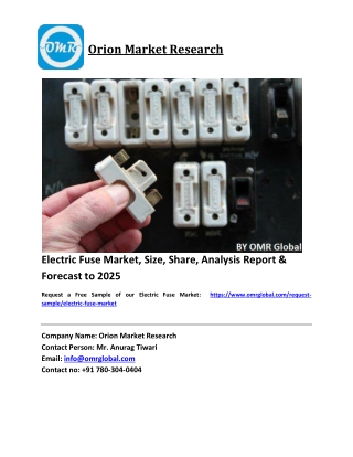 Electric Fuse Market Growth, Size, Share, Industry Report and Forecast 2019-2025