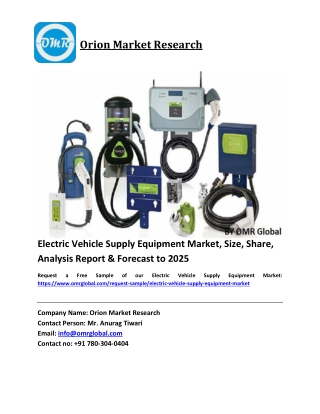 Electric Vehicle Supply Equipment Market Growth, Size, Share, Industry Report and Forecast 2019-2025