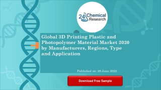 Global 3D Printing Plastic and Photopolymer Material Market 2020 by Manufacturers, Regions, Type and