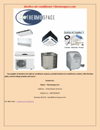ductless air conditioner | thermospace.com