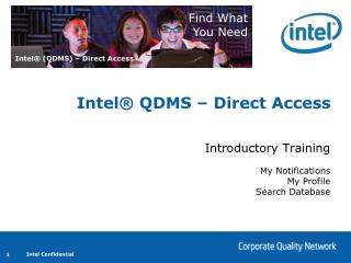 Intel® QDMS – Direct Access