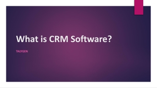 What is CRM Software?