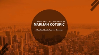 Real Estate Agent In Brampton, Marijan Koturic