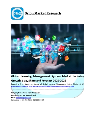 Global Learning Management System Market Size, Industry Trends, Share and Forecast 2020-2026