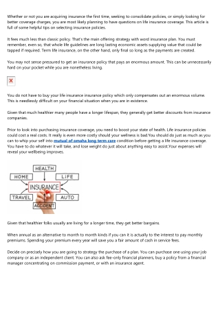 Points To Consider When Searching For An Existence Insurance Plan