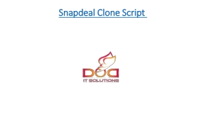 SNAPDEAL CLONE | Snapdeal Readymade Clone | DOD