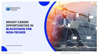 Bright Career Opportunities in Blockchain For Non-Techies