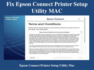 Fix Epson Connect Printer Setup Utility MAC