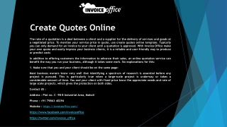 Create Quotes Online
