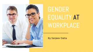 Gender Equality at Workplace