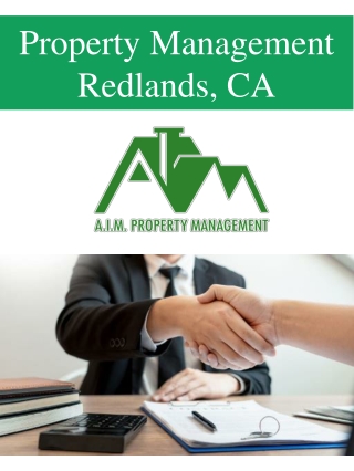 Property Management Redlands, CA