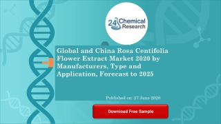 Global and Japan Rose Flower Extract Market 2020 by Manufacturers, Type and Application, Forecast to