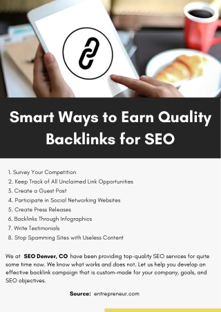 Smart Ways to Earn Quality Backlinks for SEO
