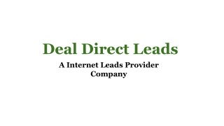 The Best Internet Leads Provider Company |Deal direct Leads