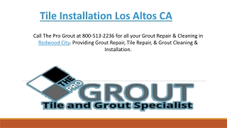 Tile Installation Los Altos CA