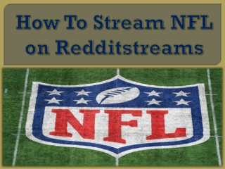 How To Stream NFL on Redditstreams