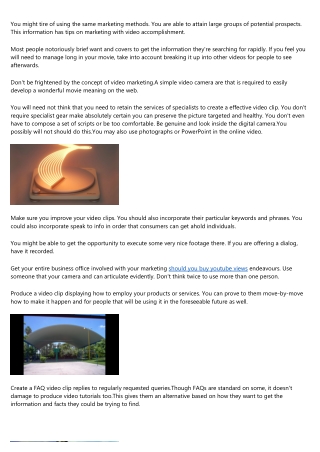 Great Marketing With Video Ideas Which Will Help You