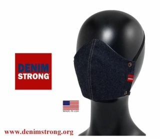 Denim Strong - Denim Face Mask, Covid-19, Coronavirus
