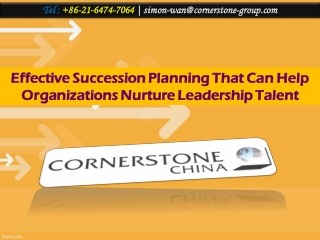 Effective Succession Planning That Can Help Organizations Nurture Leadership Talent