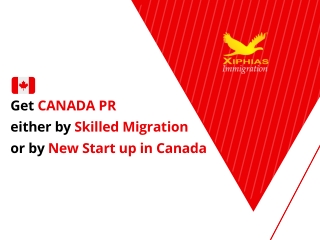 Get Canada PR Either by Skilled Migration or by New Start Up in Canada.