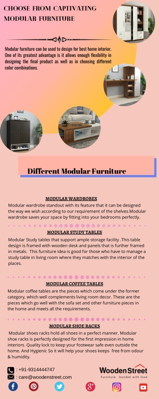 Choose From Captivating Modular Furniture