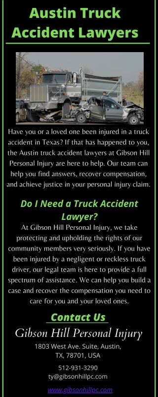 Austin Trucking Accident Lawyers