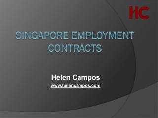 Get Employment contracts in Singapore – HCCS