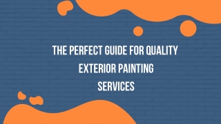 Magnify Your Home with Our Exterior Painters