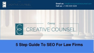 5 Step Guide To SEO For Law Firms