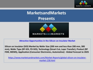 Attractive Opportunities in the Silicon on Insulator Market
