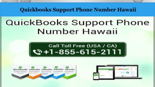 Quickbooks Support Phone Number Hawaii