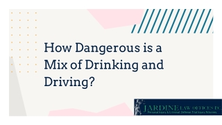 How Dangerous Is A Mix of Drinking And Driving?
