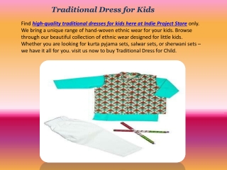 Traditional Dress for Kids