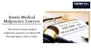 Austin Medical Malpractice Lawyers