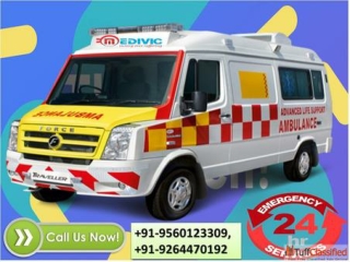 Medivic ICU Ambulance Service in Rajendra Nagar with Best Medical Setup