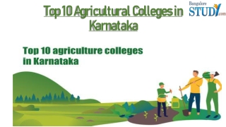 Top 10 Agricultural Colleges in Karnataka