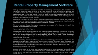 Rental Property Management Software