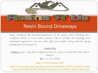 Resin Bound Driveways