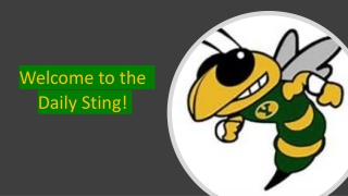 Welcome to the Daily Sting!