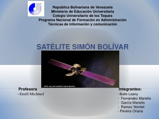 Satélite Simón Bolivar