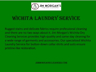 Jimmorganscleaners.com - Wichita Laundry Service