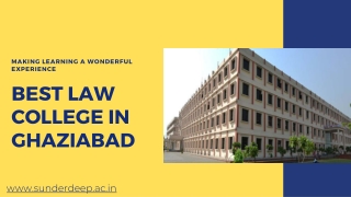 Top Law colleges Ghaziabaad  | Sunderdeep Group of Institutions