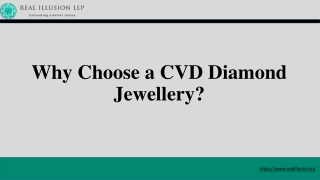 Why Choose a CVD Diamond Jewellery?