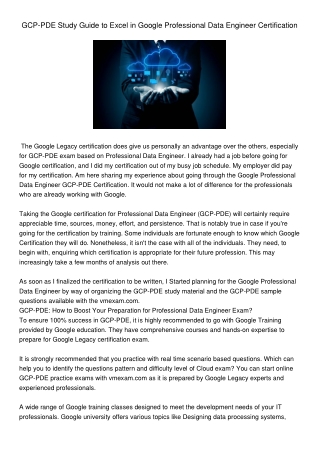 GCP-PDE Practice Exam