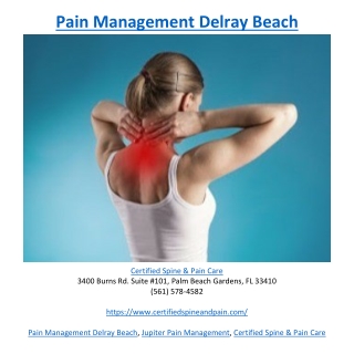 Pain Management Delray Beach