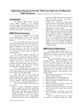 Optimizing Simulation Results With Your SimCube Oscillometric NIBP Simulator