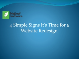 4 Simple Signs It’s Time for a Website Redesign